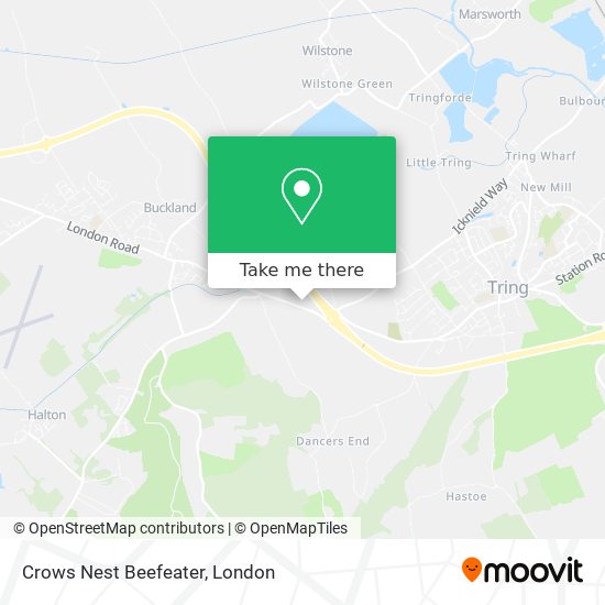 Crows Nest Beefeater map