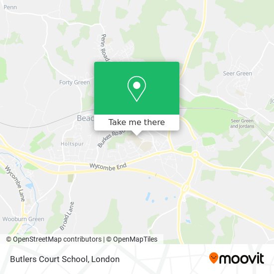 Butlers Court School map