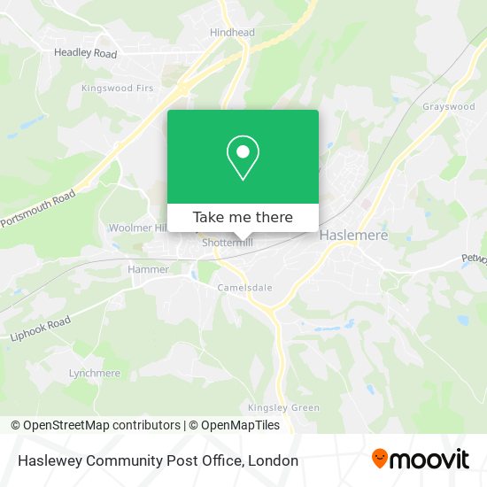 Haslewey Community Post Office map