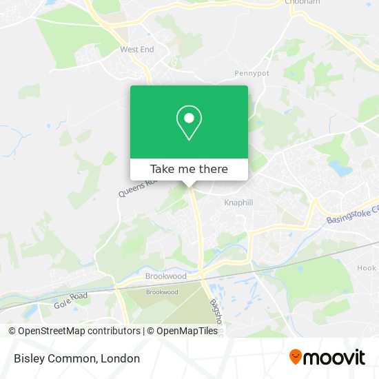 Bisley Common map