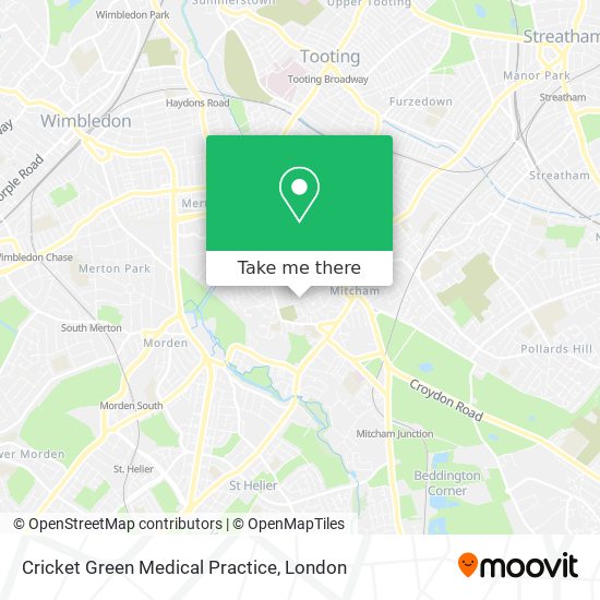 Cricket Green Medical Practice map