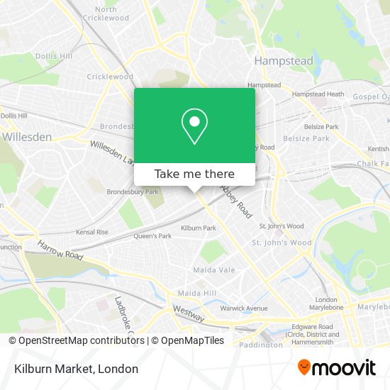 Kilburn Market map