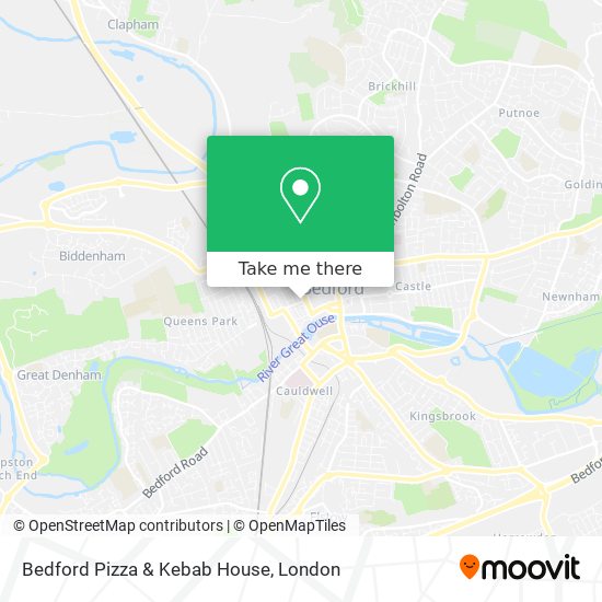 Bedford Pizza & Kebab House map