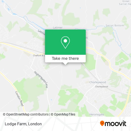 Lodge Farm map