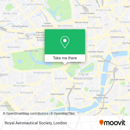 Royal Aeronautical Society map