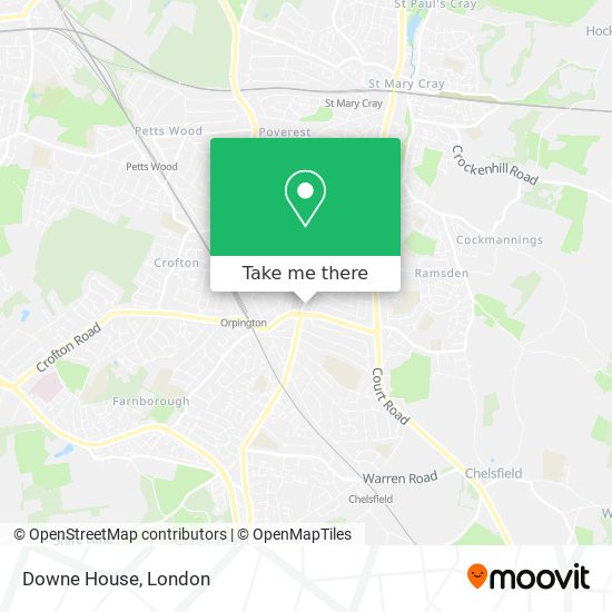 Downe House map