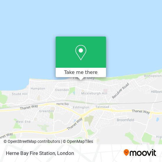 Herne Bay Fire Station map