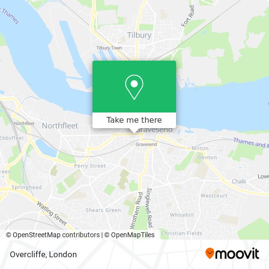 Overcliffe map