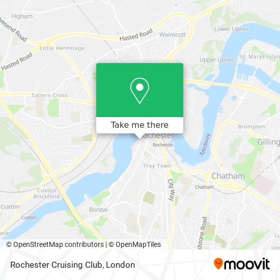 Rochester Cruising Club map