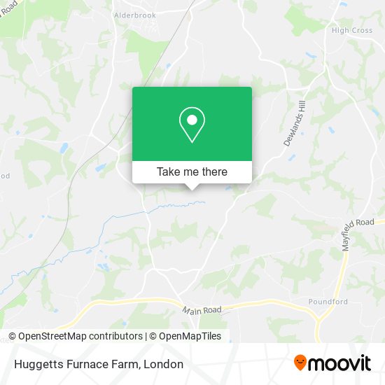 Huggetts Furnace Farm map