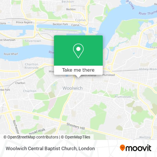 Woolwich Central Baptist Church map