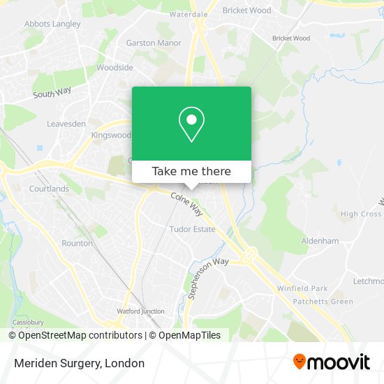 Meriden Surgery map