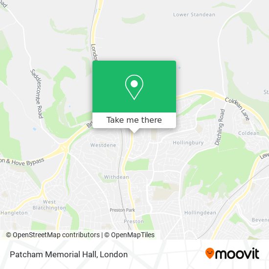 Patcham Memorial Hall map