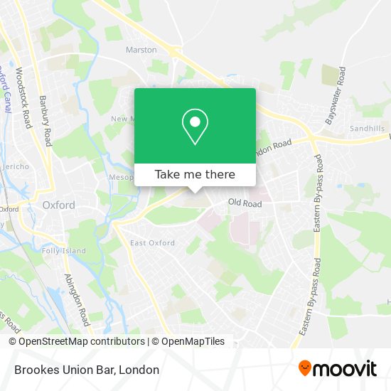 Brookes Union Bar map