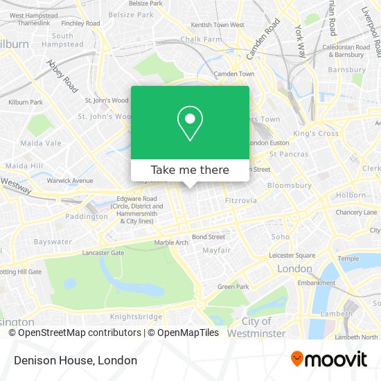Denison House map