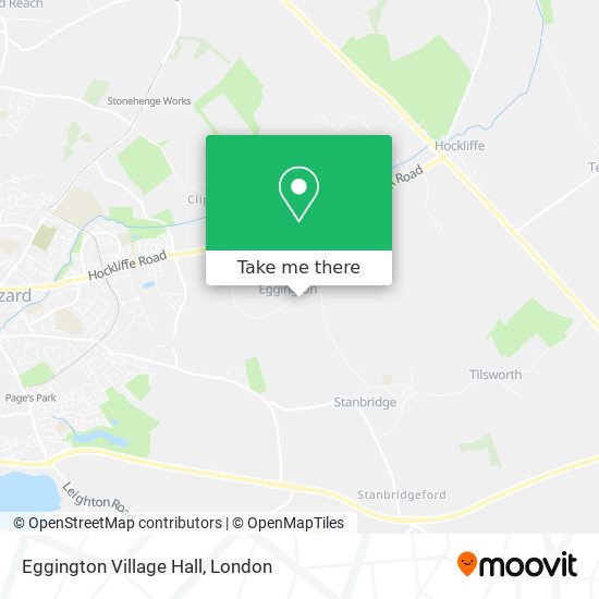 Eggington Village Hall map