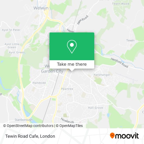 Tewin Road Cafe map
