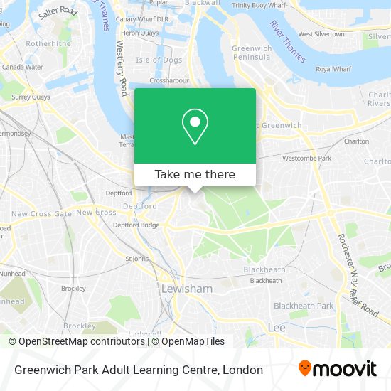 Greenwich Park Adult Learning Centre map