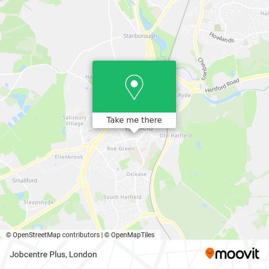 Jobcentre Plus map