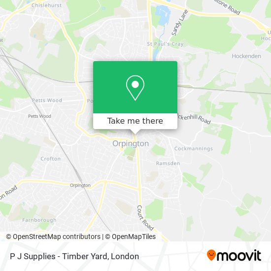P J Supplies - Timber Yard map