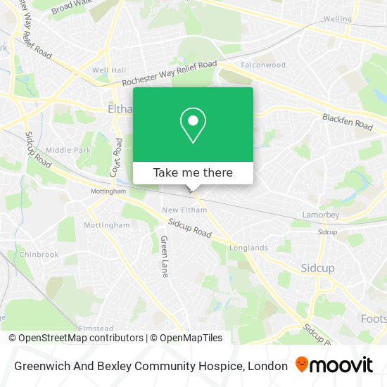 Greenwich And Bexley Community Hospice map