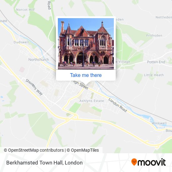 Berkhamsted Town Hall map