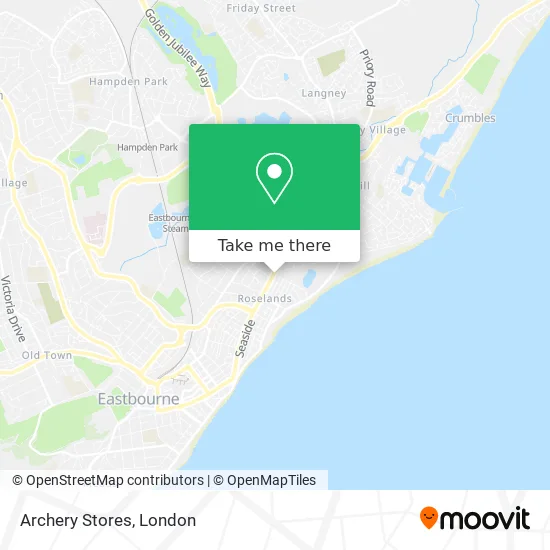 Archery Stores map