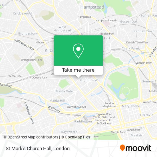 St Mark's Church Hall map