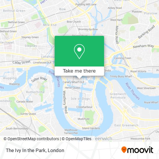 The Ivy In the Park map