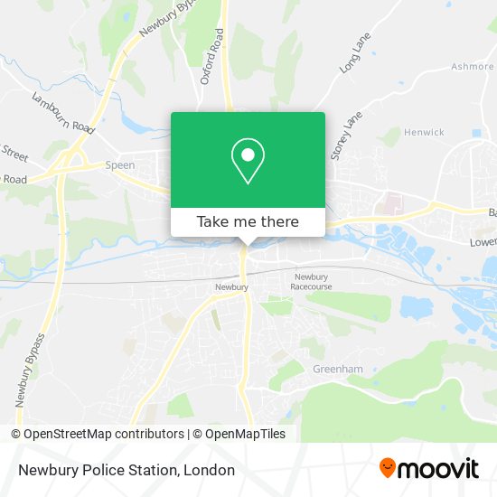 Newbury Police Station map