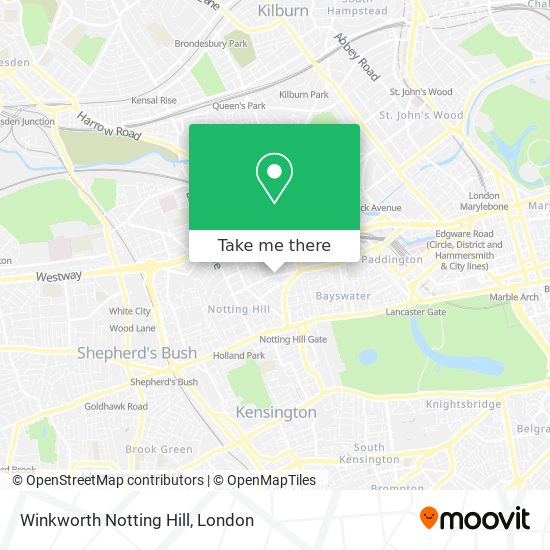 Winkworth Notting Hill map