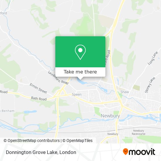 Donnington Grove Lake map