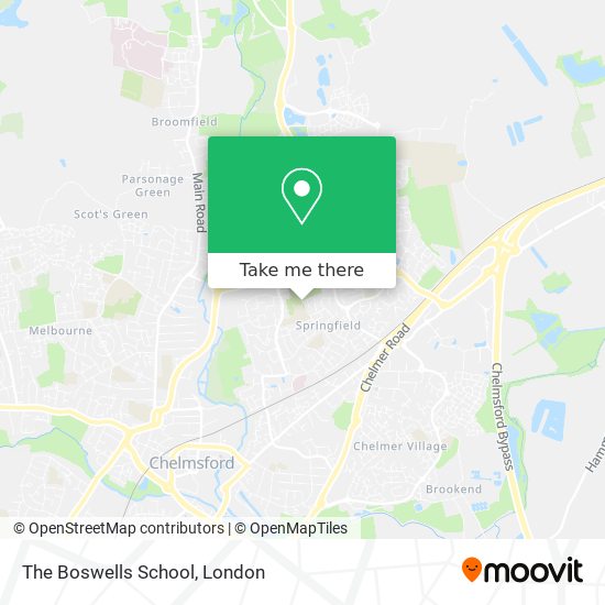 The Boswells School map