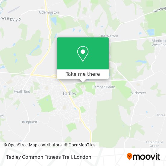 Tadley Common Fitness Trail map