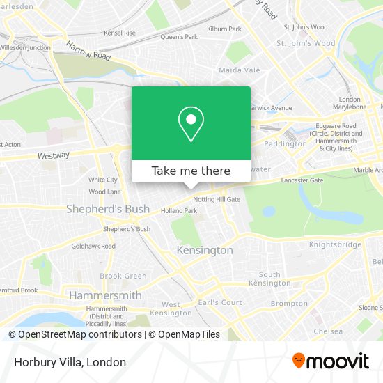 Horbury Villa map