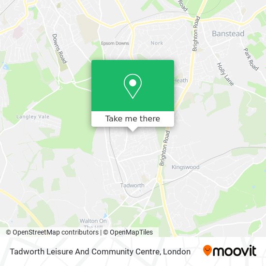 Tadworth Leisure And Community Centre map