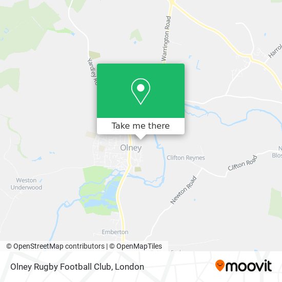 Olney Rugby Football Club map