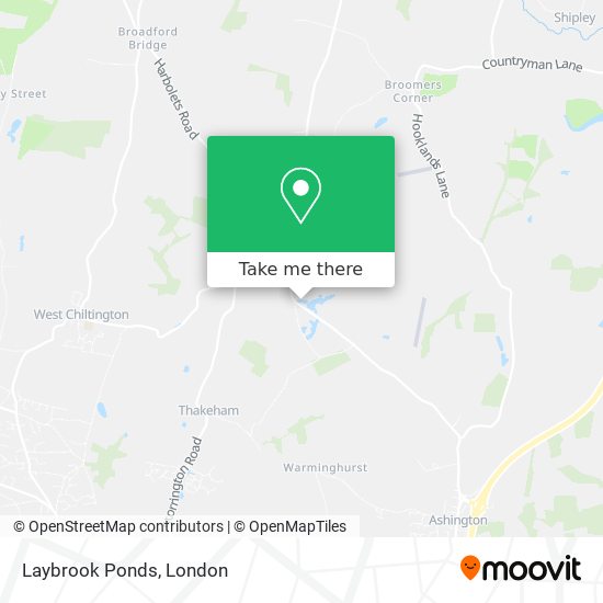 Laybrook Ponds map