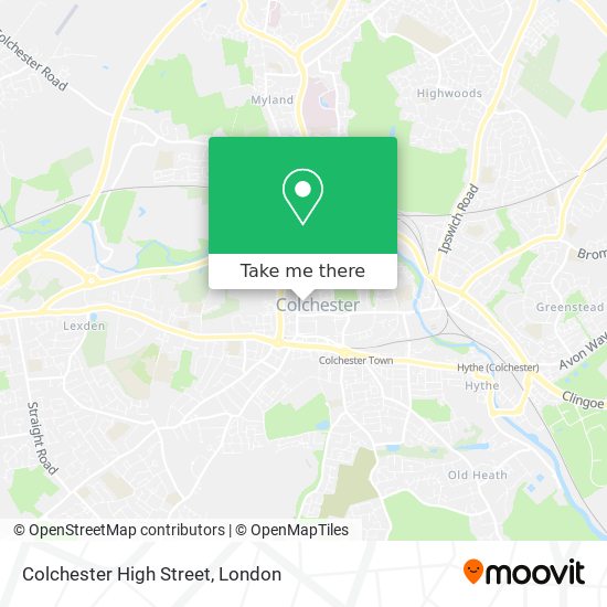 Colchester High Street map