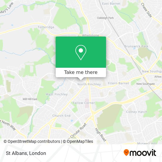 St Albans map