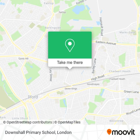 Downshall Primary School map