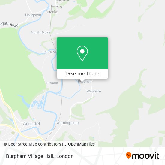 Burpham Village Hall. map