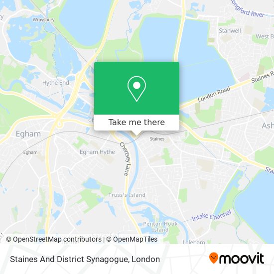 Staines And District Synagogue map