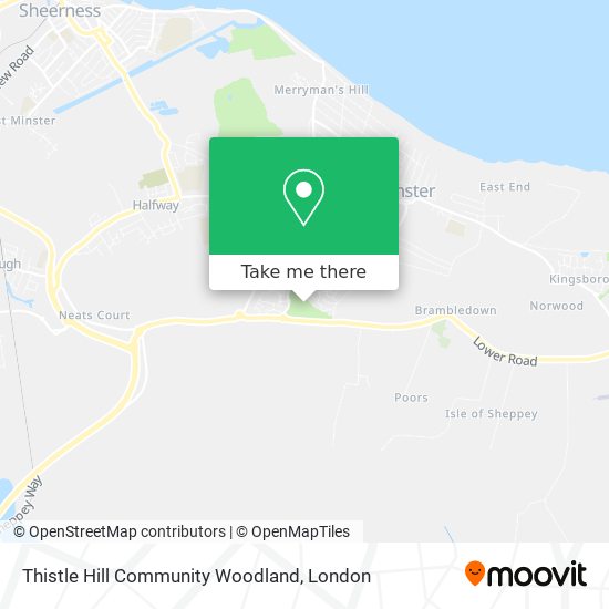 Thistle Hill Community Woodland map