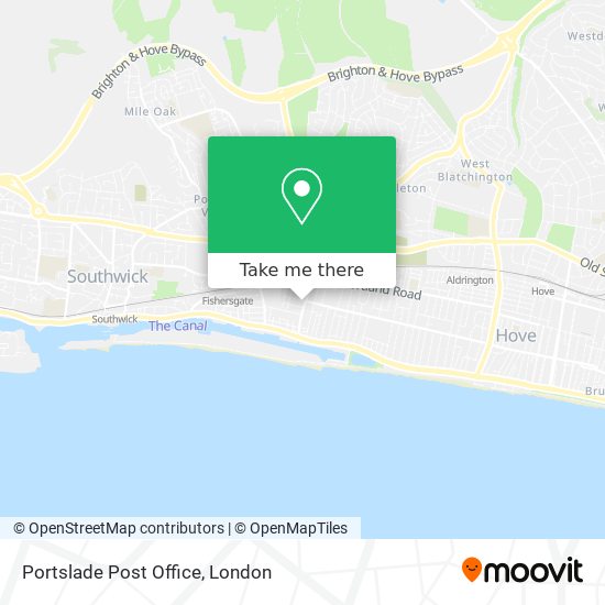 Portslade Post Office map