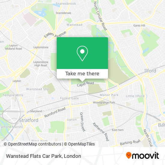 Wanstead Flats Car Park map