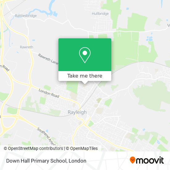Down Hall Primary School map