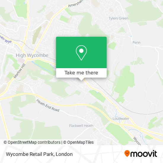 Wycombe Retail Park map