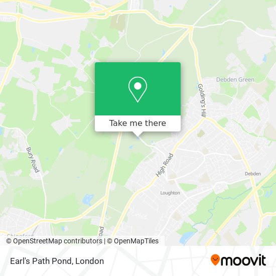 Earl's Path Pond map