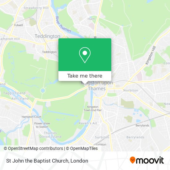 St John the Baptist Church map